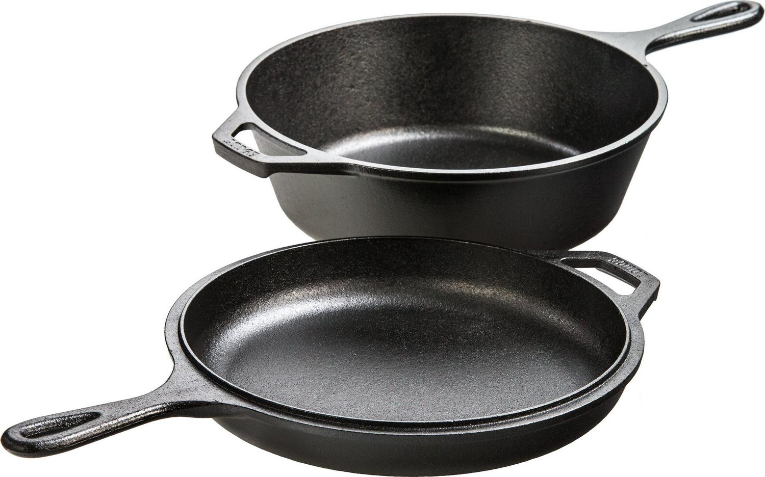 Lodge 3.2 Quart Seasoned Cast Iron Combo Cooker