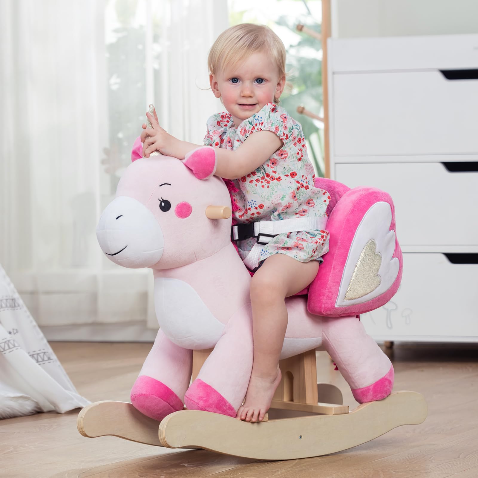 Labebe Rocking Unicorn Rocker Stuffed