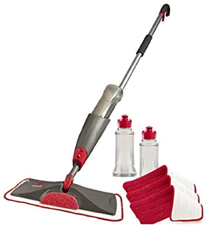 Rubbermaid Reveal Spray Microfiber Floor Mop Cleaning Kit,Spray Mop with Reusable Washable Pads