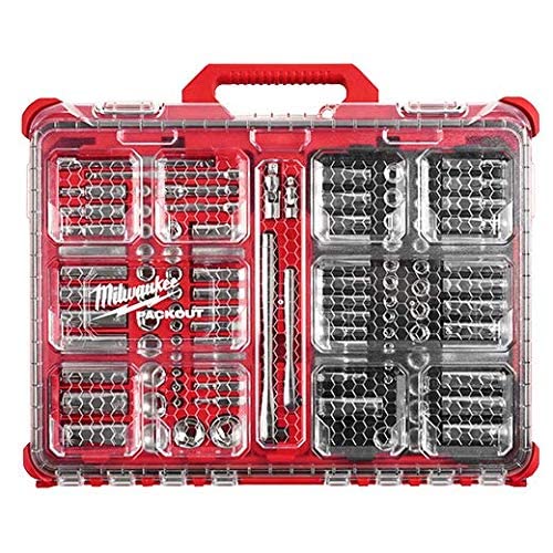 Milwaukee 106PC Ratchet & Socket Set 48-22-9486 – Durable Polycarbonate, Mechanical Operation