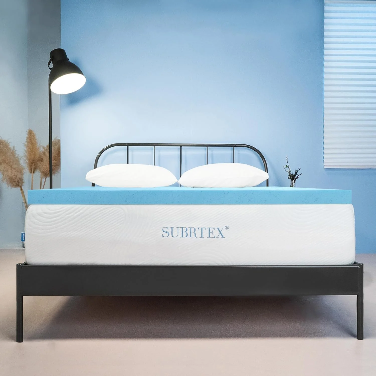 Subrtex Matratzenauflage aus Memory-Schaum, 7,6 cm, hohe Dichte, atmungsaktiv, aus Bambusbezug, CertiPUR-US-zertifiziert (voll)