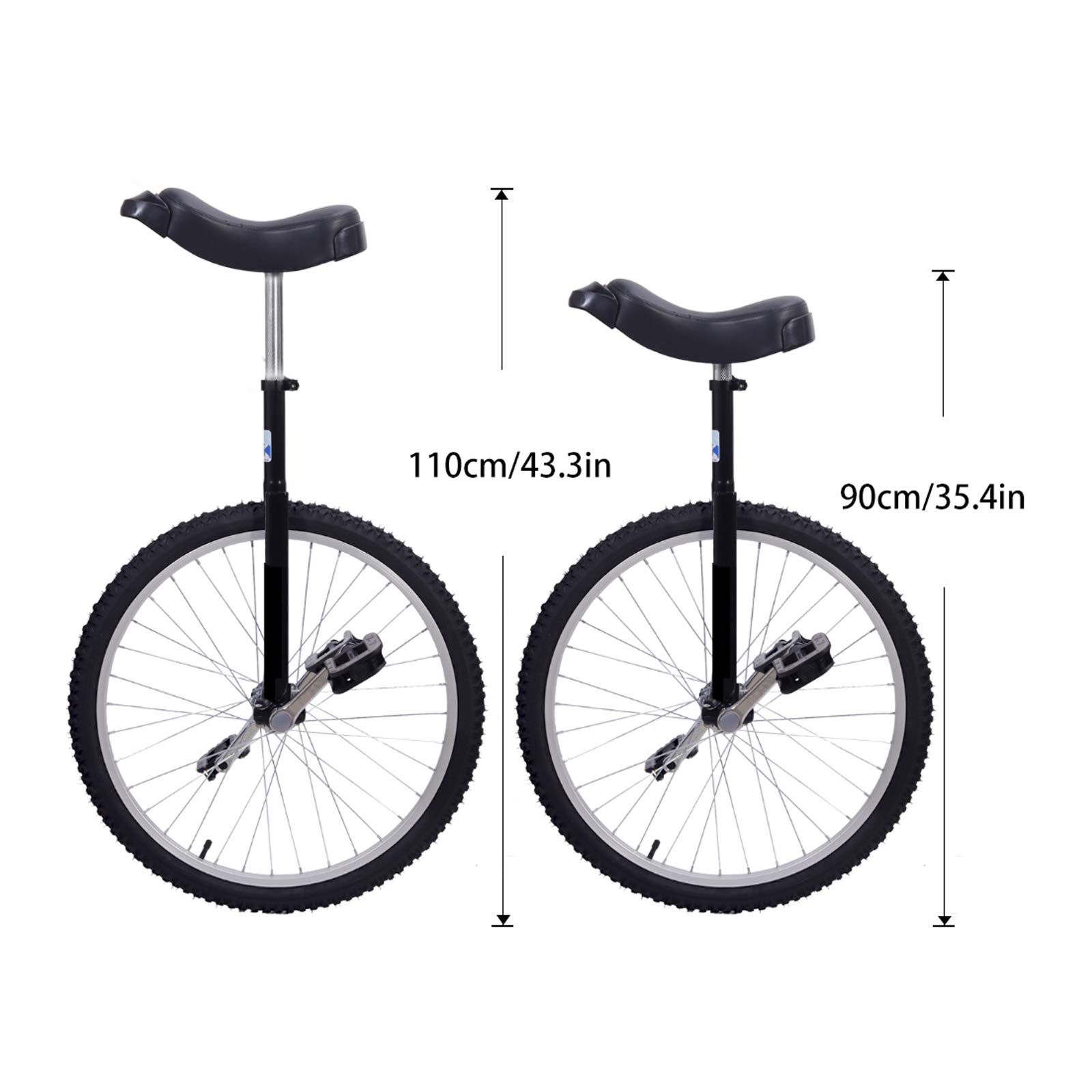 KEYZEA 24inch Outdoor Unicycle Anti Skid