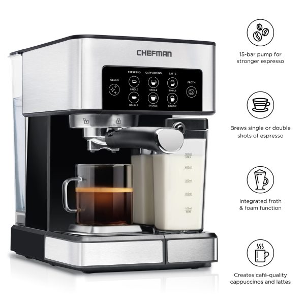 1.8L Barista Pro Espresso Machine, Stainless Steel