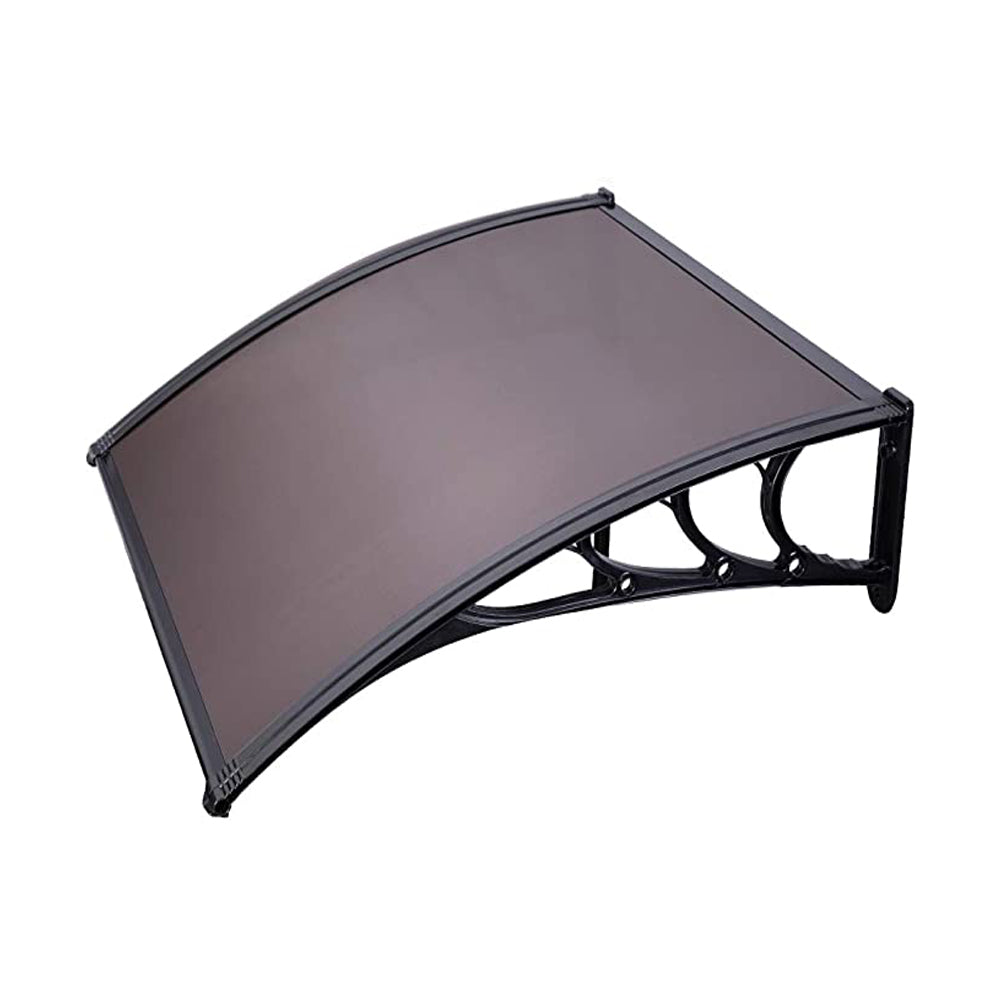 Durable Polycarbonate Awning Canopy for Windows & Doors – Brown, Multiple Sizes, Rust-Resistant, Easy Installation