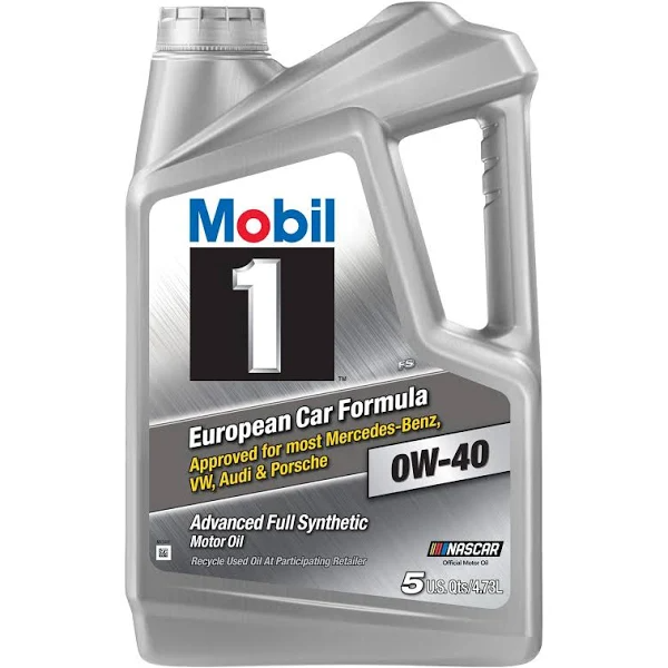 Mobil 1 Synthetic Motor Oil 0W-40 5 Quart