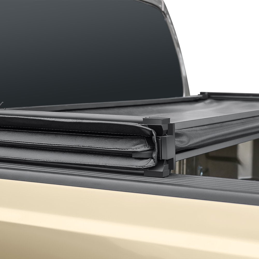 Auto Drive Soft Tri Fold Truck Bed Tonneau Cover Fits 02-18 Dodge Ram 1500 8Ft Bed