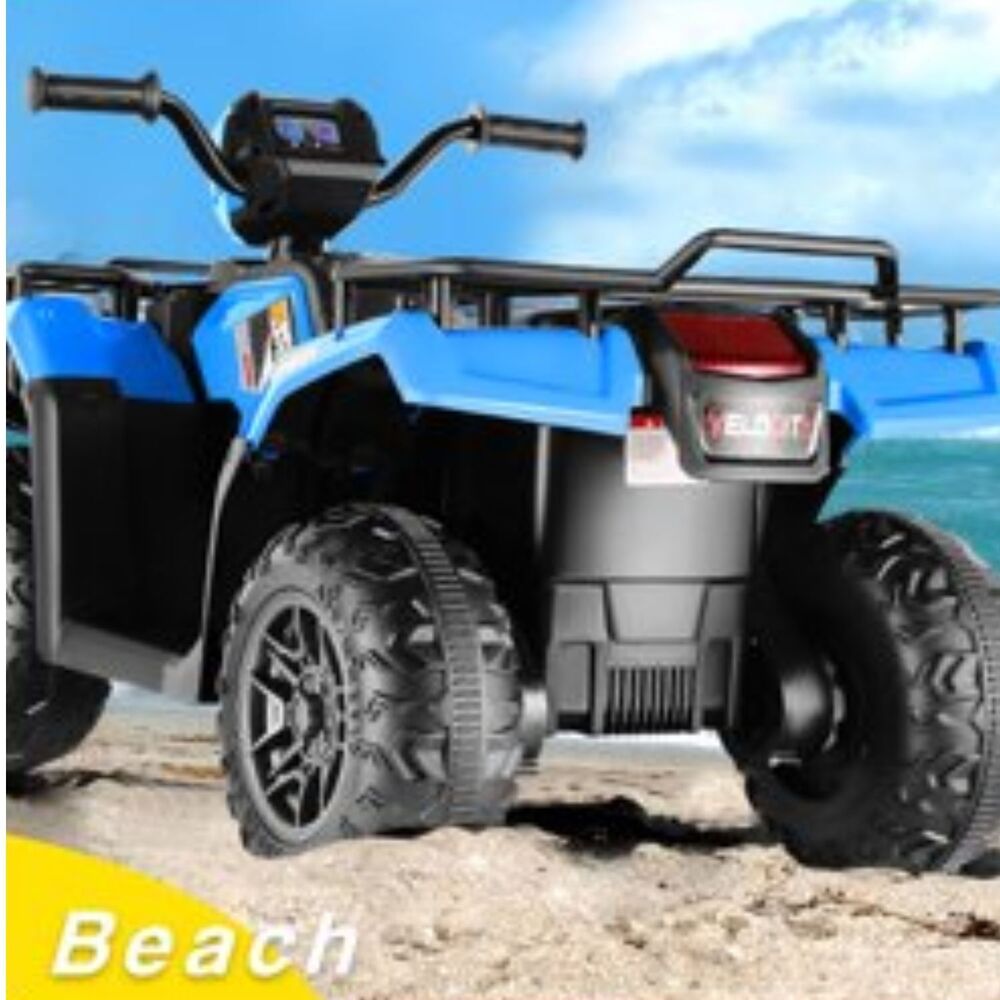 Kids Ride on ATV 12V Battery-Operated Car 4 Wheeler w/LED Light Remote Control