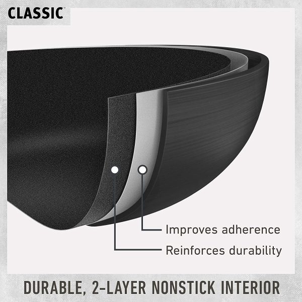 10-Piece Pots and Pans Set, Nonstick Kitchen Cookware with Stay-Cool Stainless Steel Handles and Pour Spouts, Grey