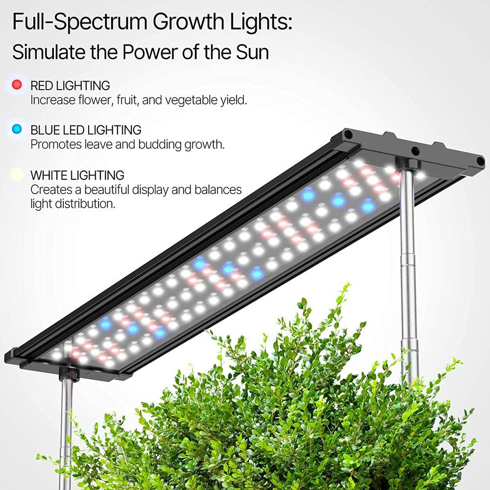 iDOO Hydroponics Growing System – Indoor Herb Garden Planter with 20 Pods & 34W LED Lights