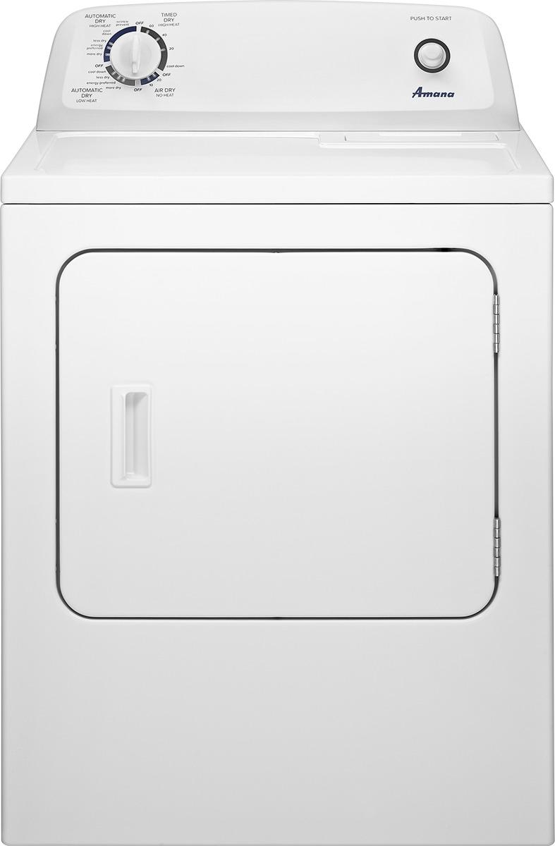 Amana – 6.5 Cu. Ft. Gas Dryer with Automatic Dryness Control – White