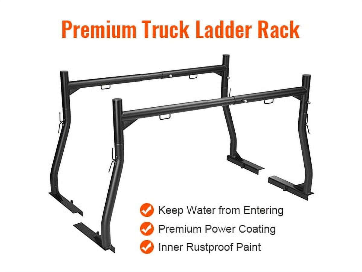 BENTISM Adjustable Truck Rack 800lbs Capacity, 46′′-71′′ Width, Alloy Steel, Rust-Proof, Fits Most Trucks