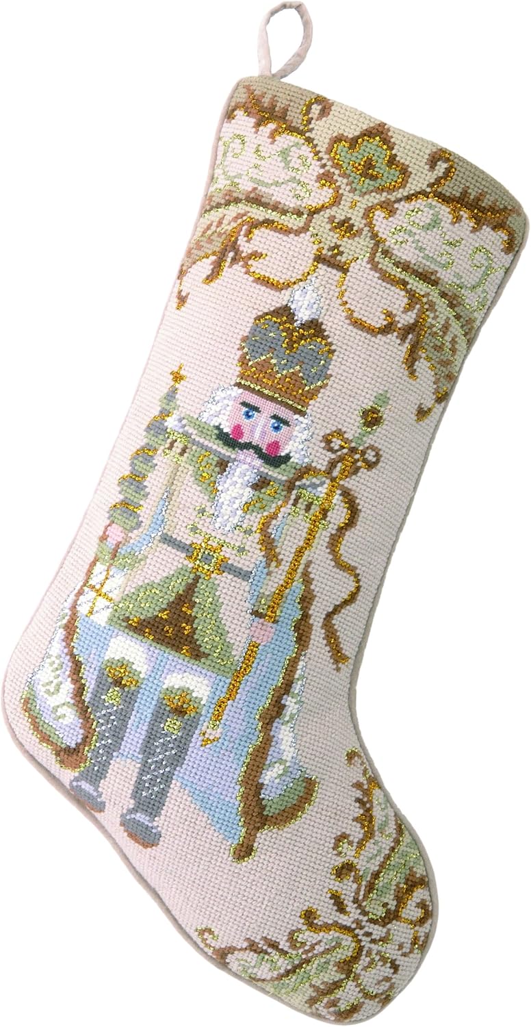 Peking Handicraft 31SJM2009MC Nutcracker Needlepoint Stocking, 11x18