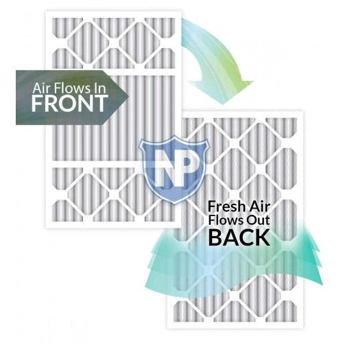 Nordic Pure 16x25x4/16x25x5 (4-3/8 Actual Depth) MERV 14 Honeywell FC100A1029 Replacement Pleated AC Furnace Air Filter, 16x25x5H, 2 Pack