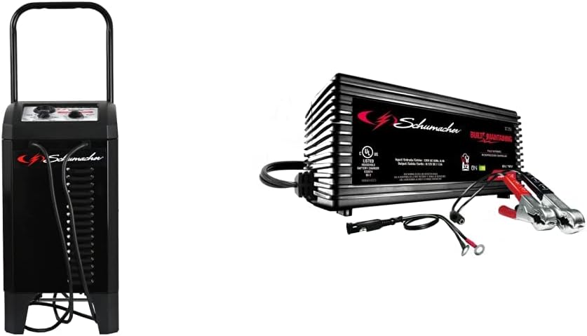 Schumacher SC1445 250A Battery Charger & Jump Starter, Wheeled, Manual Timer, 6V/12V for Cars, SUVs, Trucks, Boats