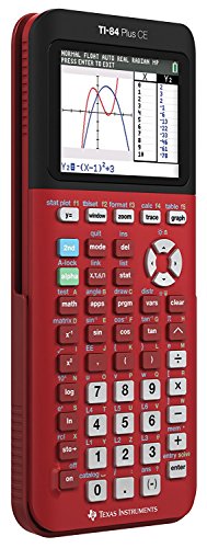Texas Instruments TI-84 Plus CE Radical Red Graphing Calculator