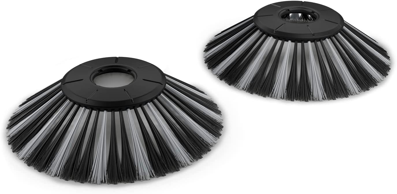 S 6 Twin Walk-Behind Outdoor Hand Push Floor Sweeper – 10 Gallon Capacity – 33.9′′ Sweeping Width – Sweeps up to 32,300 Square Feet/Hour