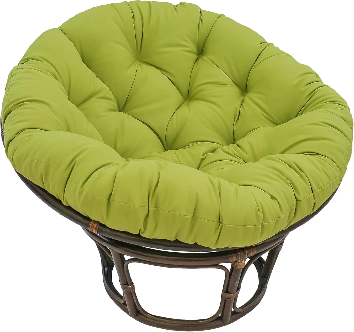 Blazing Needles Twill Papasan Cushion, 1 Count (Pack of 1), Mojito Lime