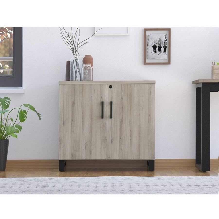 Apex Storage Cabinet, Weathered Oak