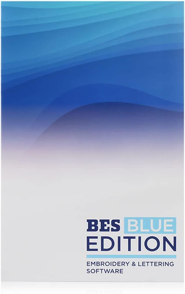 BES Blue Embroidery Software – 199 Fonts, 800+ Designs, Monogram & Word Collage, Multi-Format Compatible
