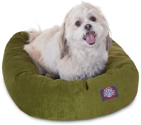 Majestic Pet Villa Bagel Dog Bed | Calming Donut Dog Bed,Multiple Sizes & Colors
