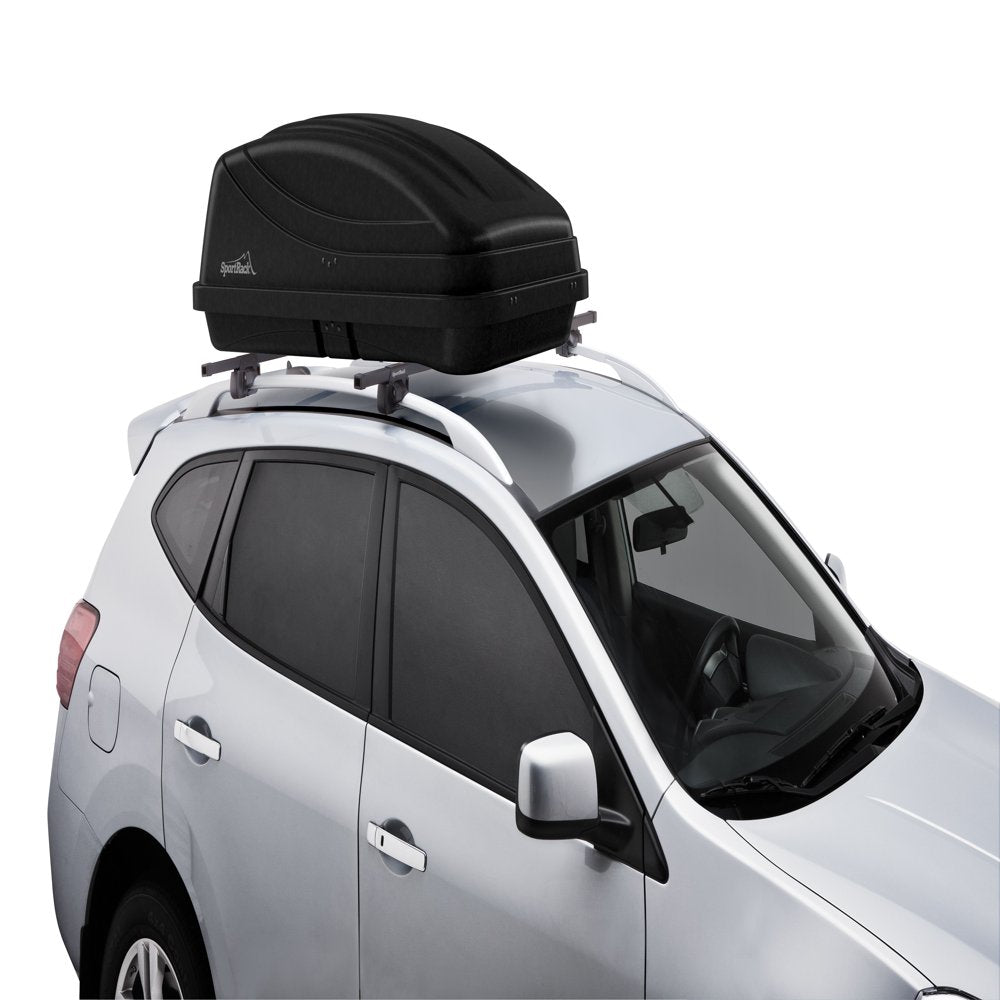 SportRack SR7040 Getaway L Roof-Mount Cargo Box, 15 Cu Ft, Black, UV-Resistant HDPE, Lockable
