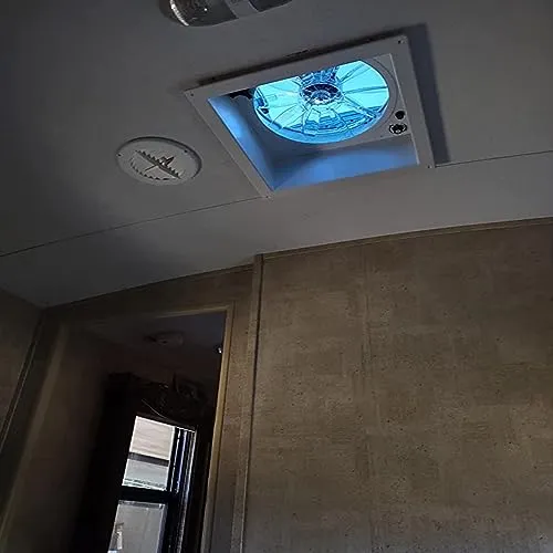 OUTPRIZE RV Roof Vent Fan, 12V Remote Control 14
