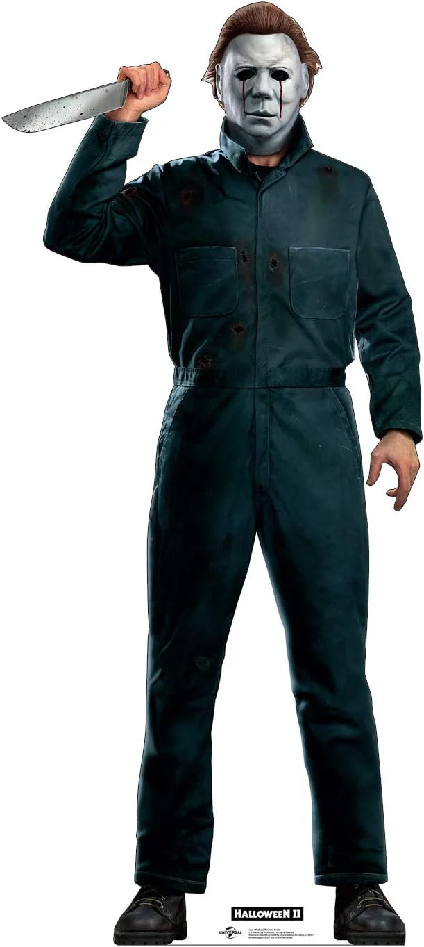 Cardboard People Advanced Graphics Mike Myers with Knife Life Size Cardboard Cutout Standup - Halloween II (1981 Film)