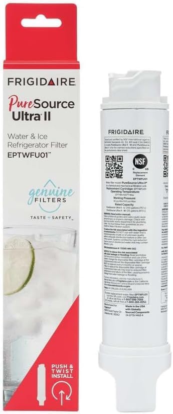 Frigidaire EPTWFU01 PureSource Ultra® II Refrigerator Water Filter Replacement | Set of 2