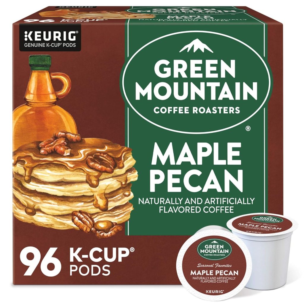 Green Mountain Maple Pecan Coffee K-Cup Pods, Light Roast, 96 Count, 4 Packs of 24