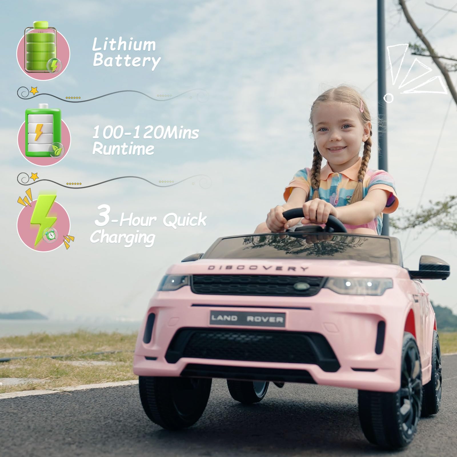 TEOAYEAH Licensed Land Rover Electric Playtime