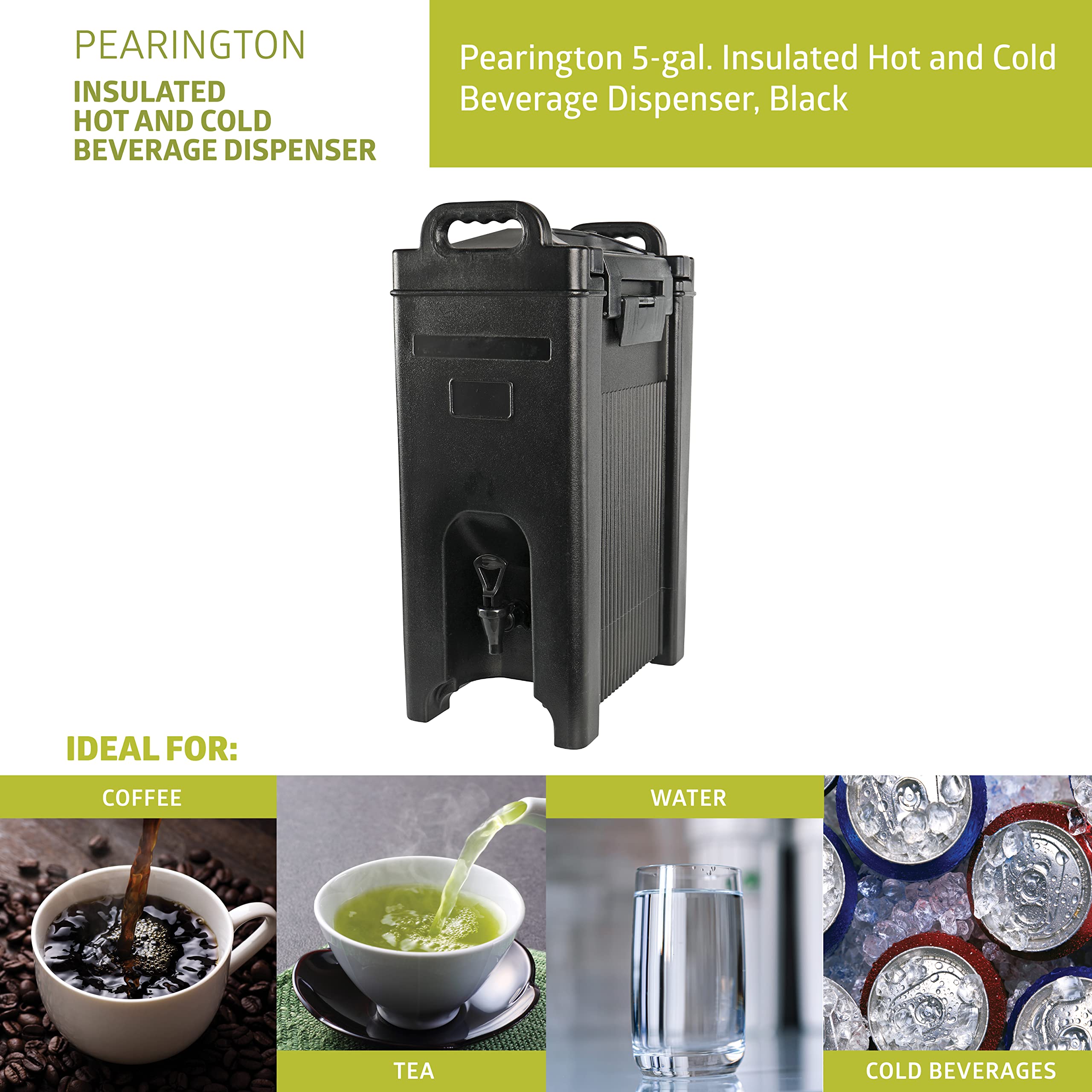 Pearington 5 gal Insulated Beverage Dispenser