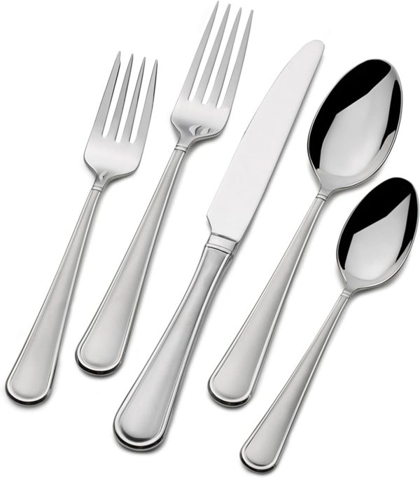 18/0 Virtuoso Frost, 65 Piece Set, Service For 12, Stainless Steel