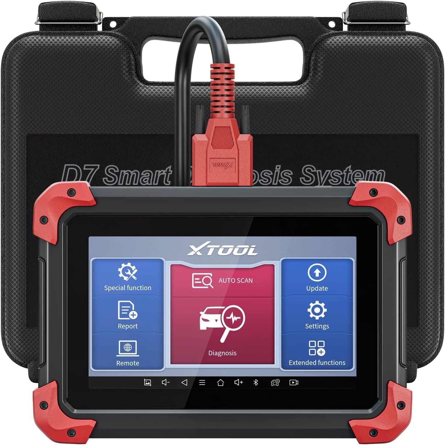 XTOOL D7 OBD2 Scanner: 2024 Automotive Diagnostic Tool with ECU Coding, Bidirectional Controls, 36+ Resets, Android 10, 3-Year Updates
