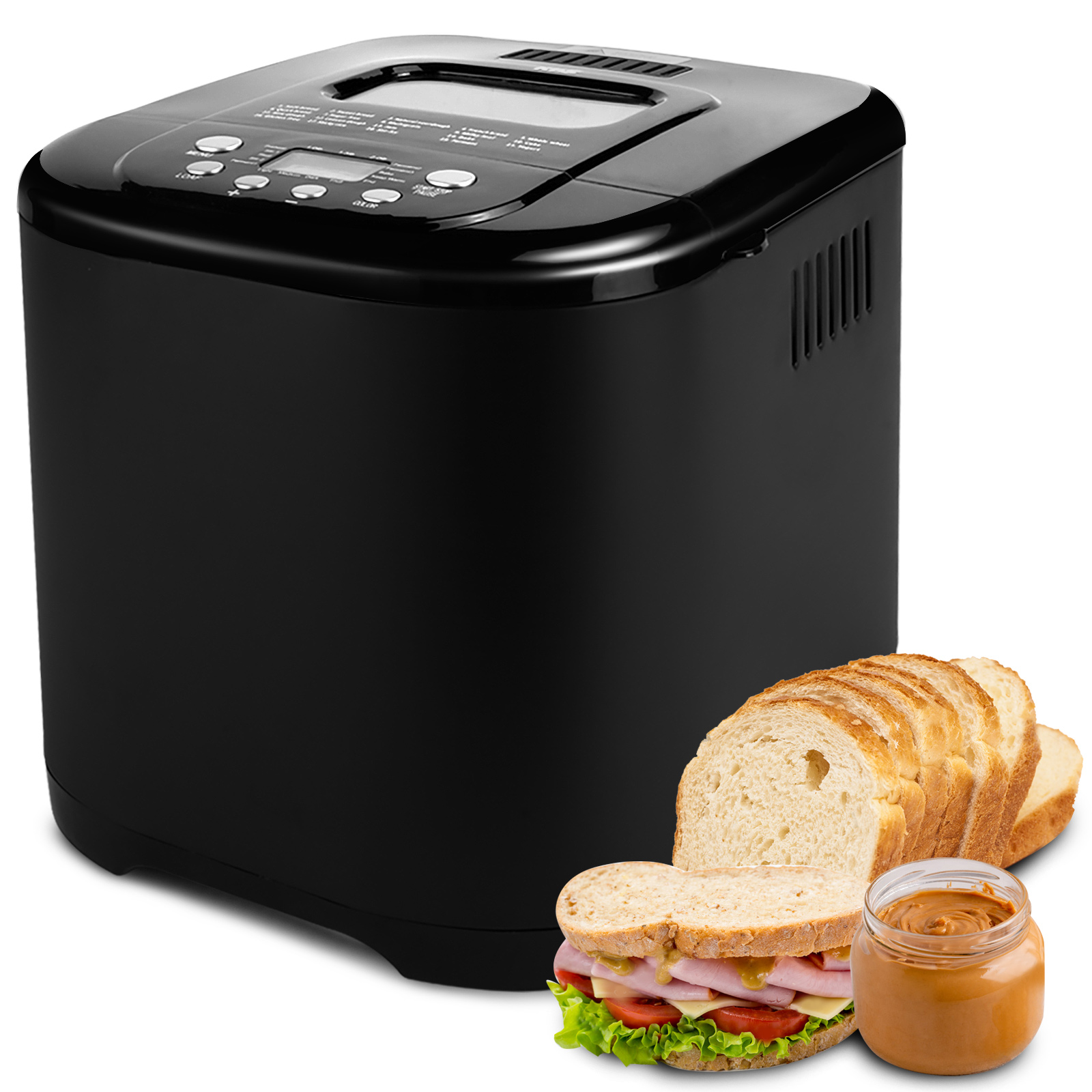 004 KBS 15-in-1 2LB Bread Maker Machine Fully Automatic LCD Display