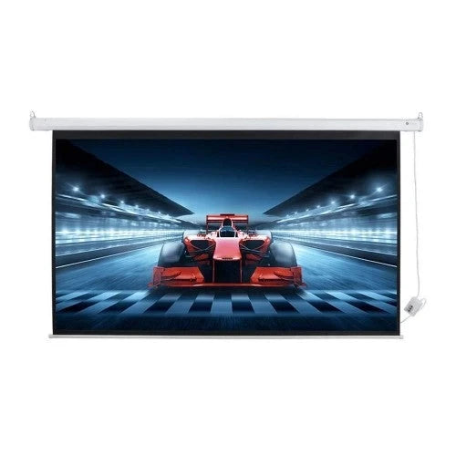 Homegear 100 HD Motorized 16:9 Projector Screen W/Remote Control
