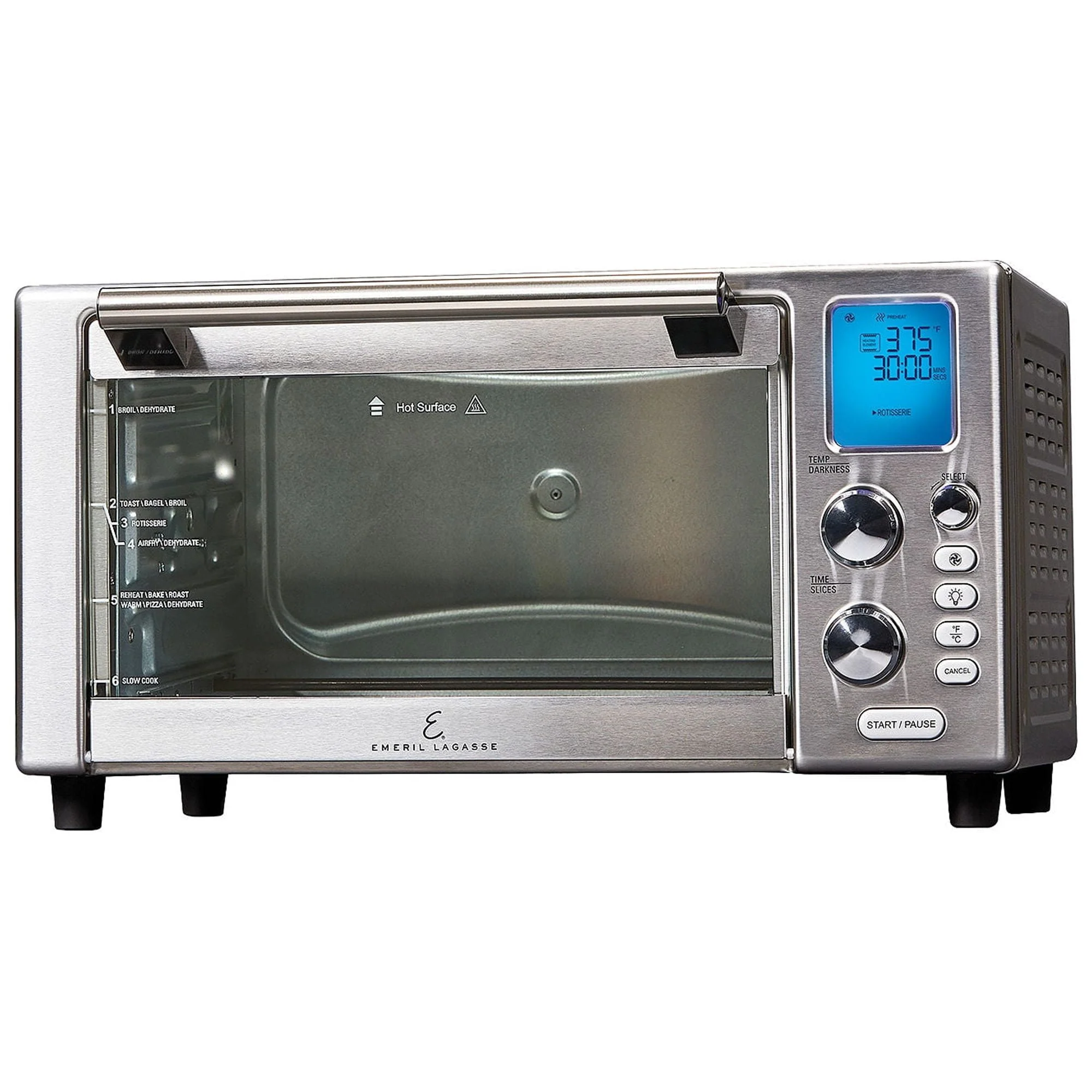 Emeril Lagasse - Air Fry Toaster Oven - Brushed Stainless Steel