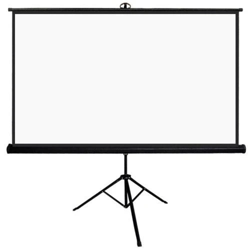 Quisilife Portable Projector Screen Portable Mobile Projector Screen with Stand 4:3 HD Anti-Crease Outdoor/Indoor Movies Screen for Home Theater Cinema (Color : Black, Size : 84inch)