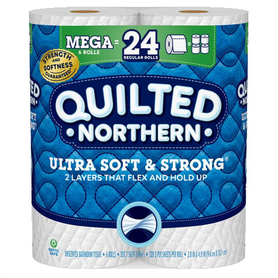 Ultra soft and strong 6 mega rolls (Pack of 12)