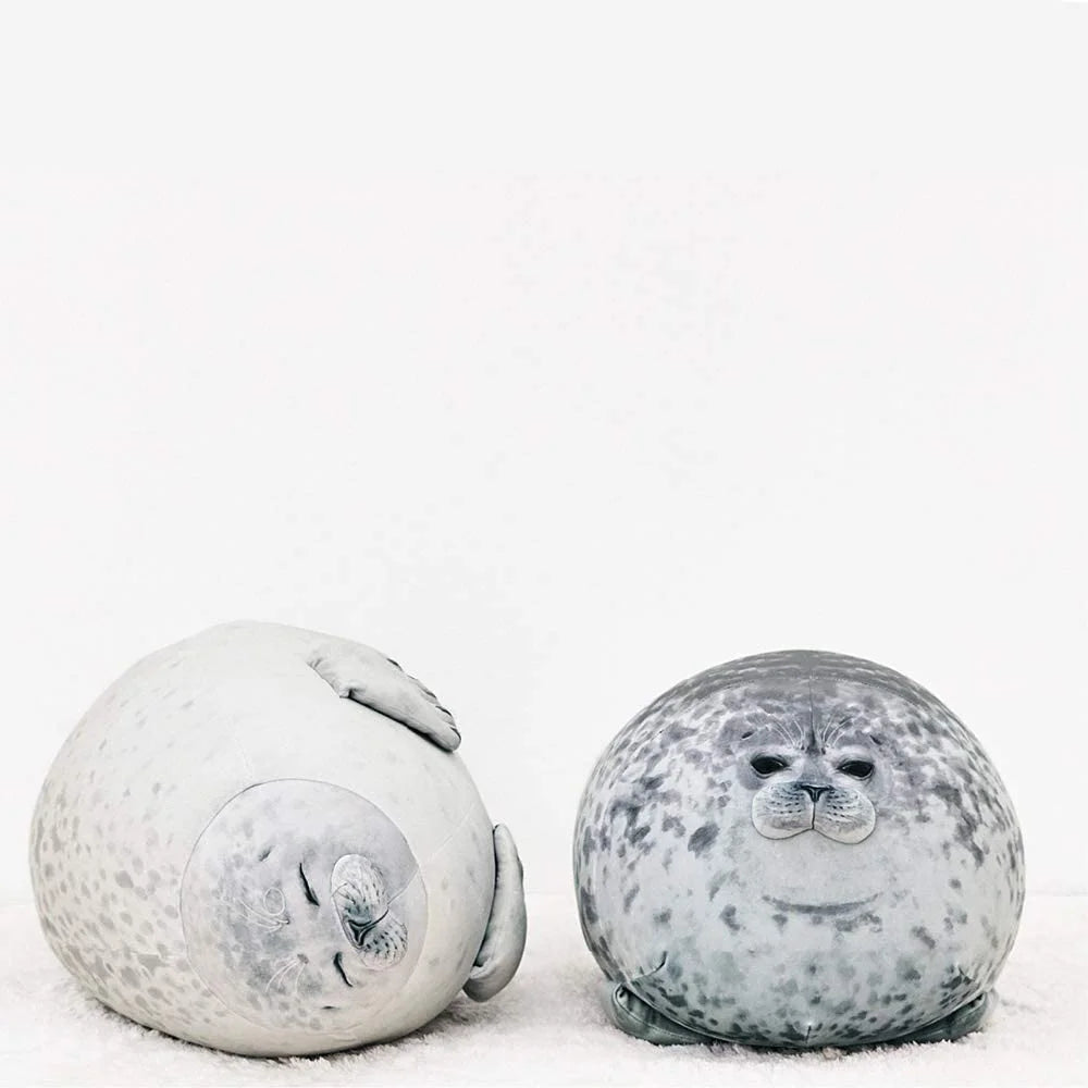 Chubby Blob Seal Pillow,Stuffed Cotton Plush Animal Toy Cute Ocean Large(23.6 in)...