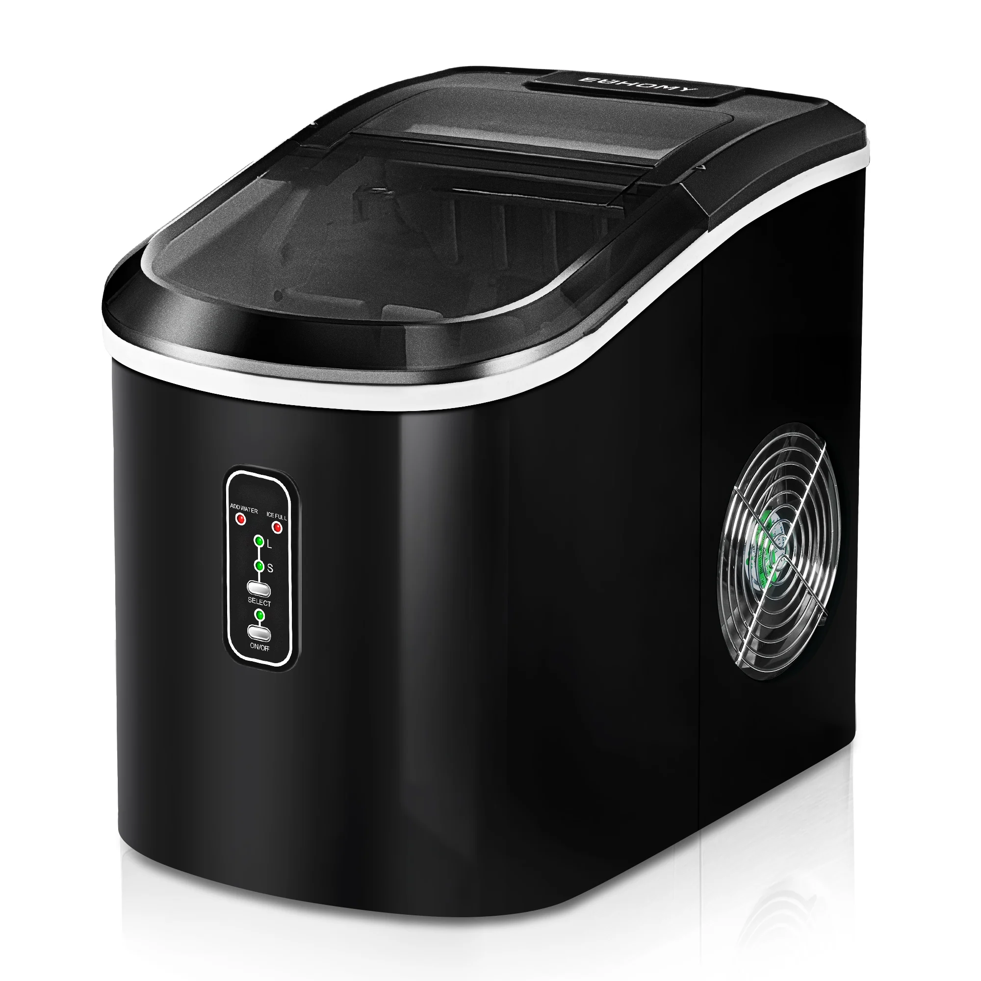 EUHOMY 15'' Bullet Quiet Easy to Clean Ice Maker Machine