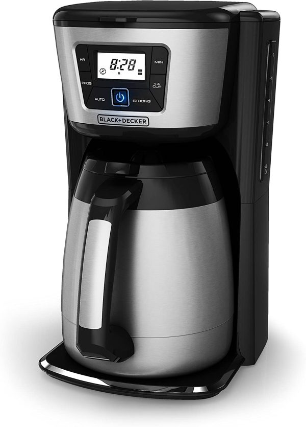 12-Cup Thermal Coffeemaker, Black/Silver, CM2035B