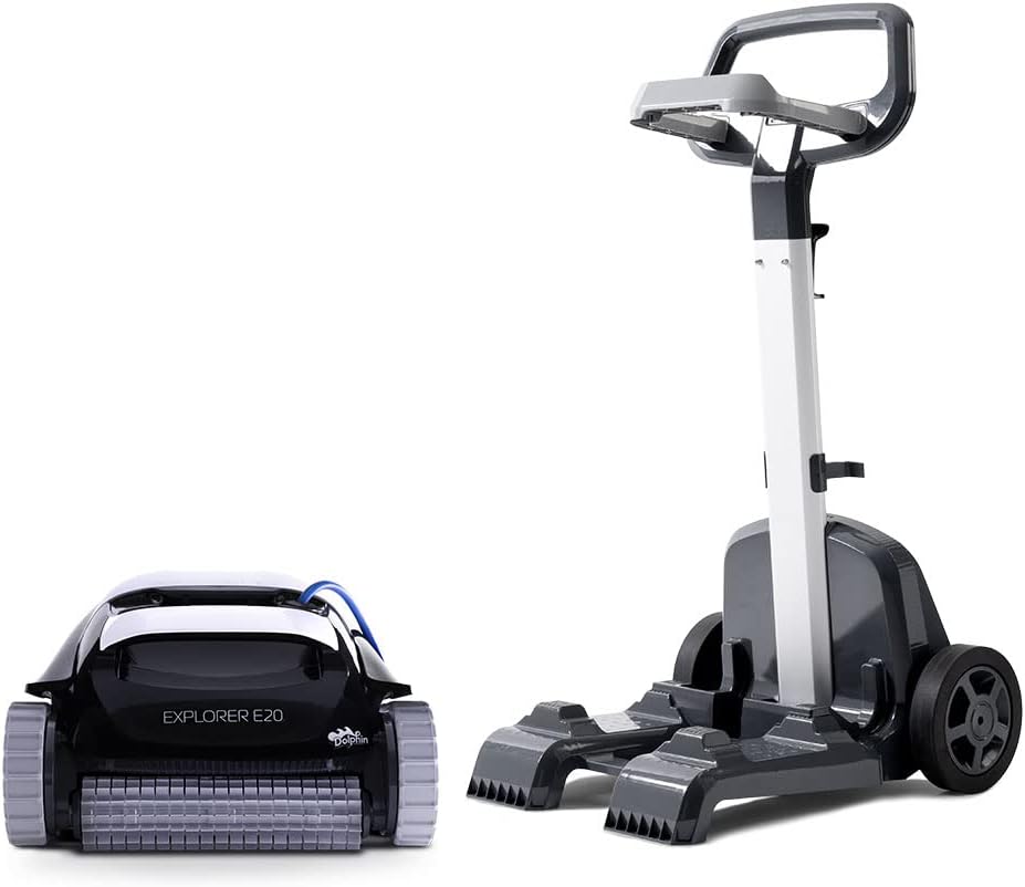 Robotic Pool Vacuum Cleaner All Pools up to 30 FT – Scrubber Brush Easy Top Load Filters