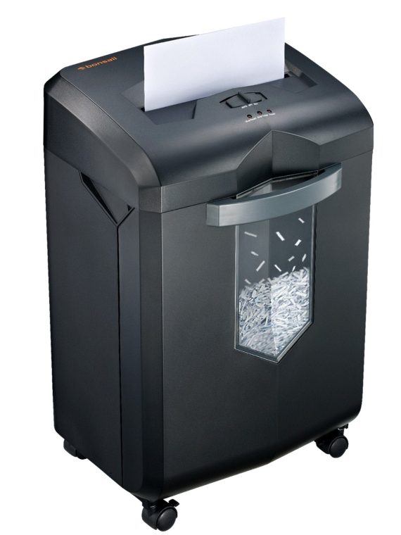 Bonsaii 18-Sheet 60-Minutes Paper Shredder for Office with 6 Gallon Pullout Basket & 4 Casters