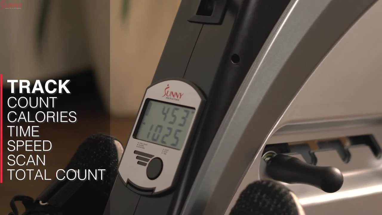 Sunny Health & Fitness Elastic Cord Rowing Machine Rower Full Body Gym Workouts w Free SunnyFit® App Membership SF-RW5606