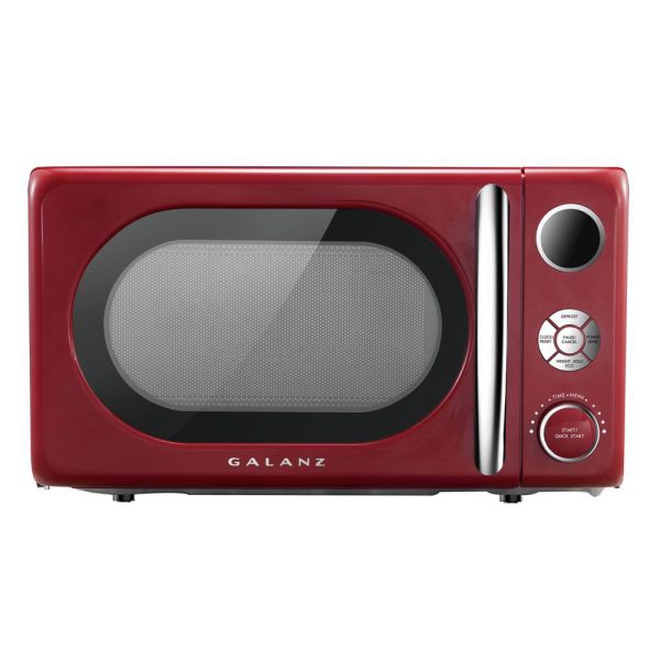 0.7 cu ft Retro Red Microwave Oven