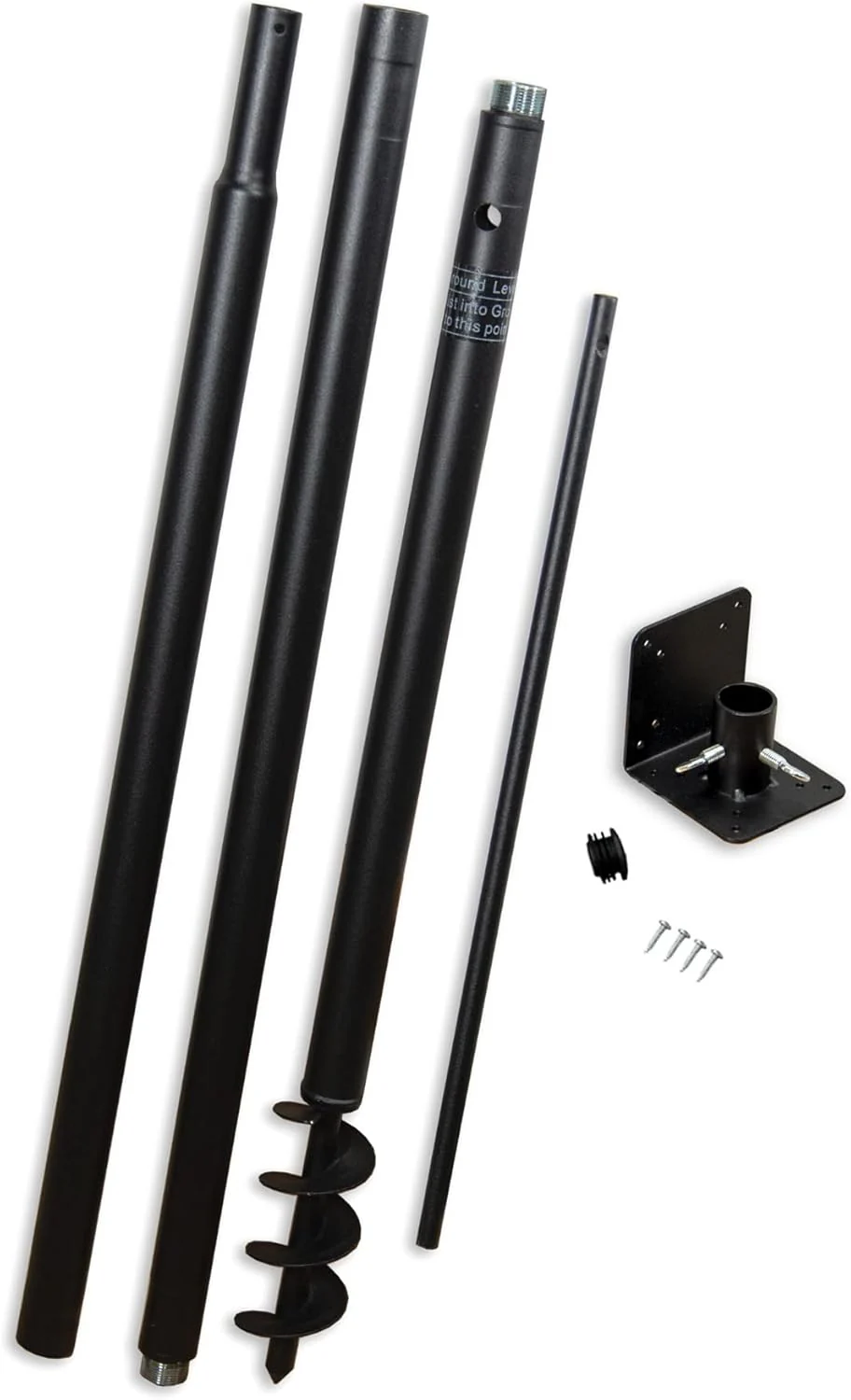Universal Mounting Pole Kit - Great for Post-Mounted Bird Houses and Bird Feeders, Heavy Duty Pole with Threaded Connections