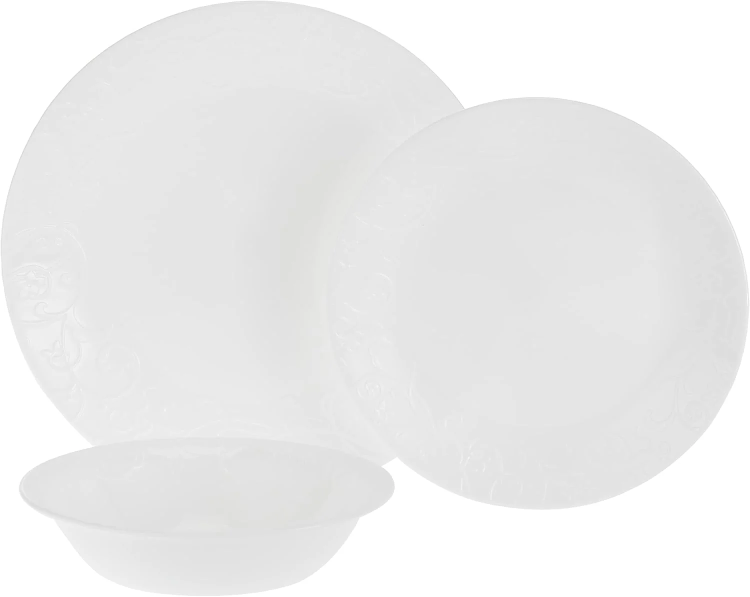 Corelle Bella Faenza 18 Piece Dinnerware Set - White