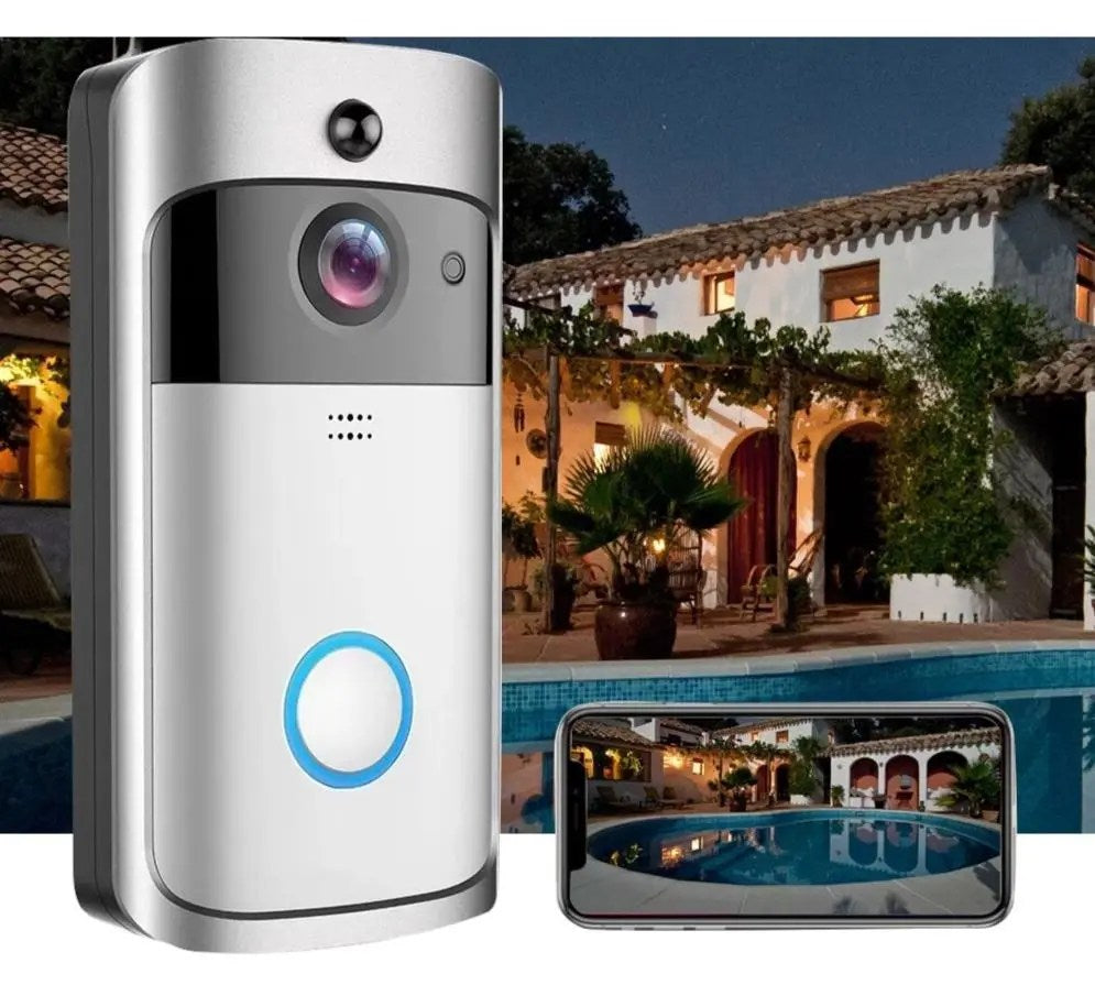 SupabellTM Smart Camera Doorbell – Wireless, Two-Way Audio, Night Vision, Motion Detection, Wi-Fi Connected, Durable Build