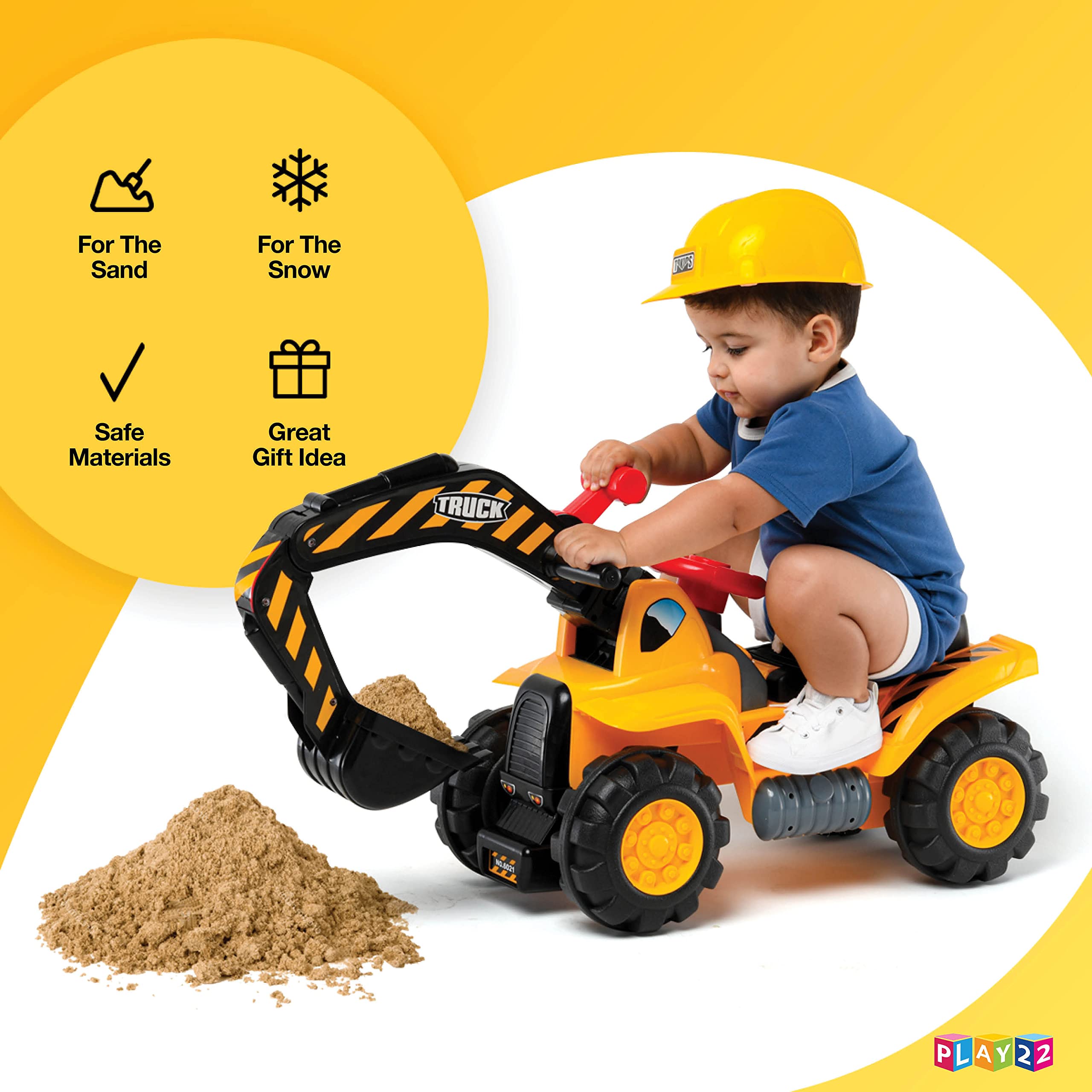 Play22 Tractors Kids Ride Excavator