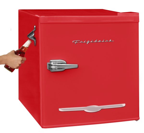 1.6 Cu Ft. Retro Compact Refrigerator with Side Bottle Opener EFR176, Red